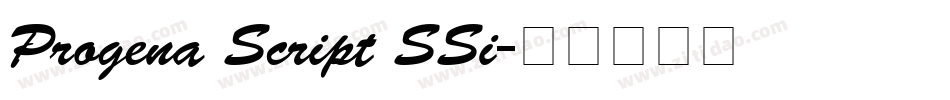 Progena Script SSi字体转换